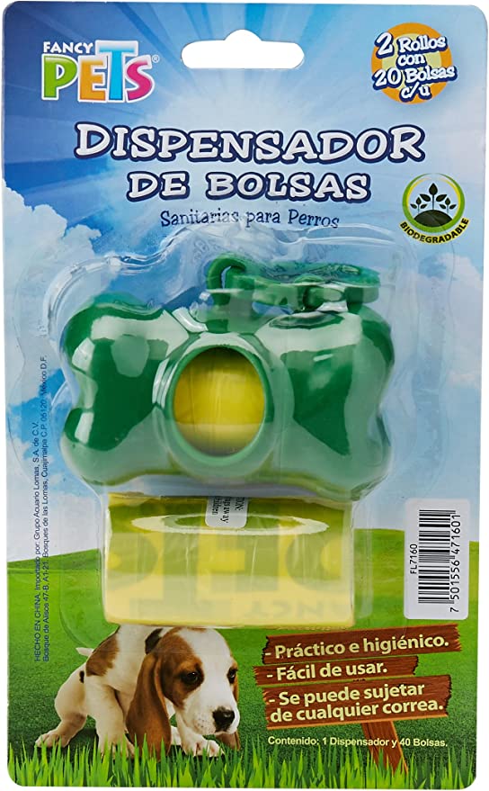 DISPENSADOR CON 30 BOLSAS DESECHABLES