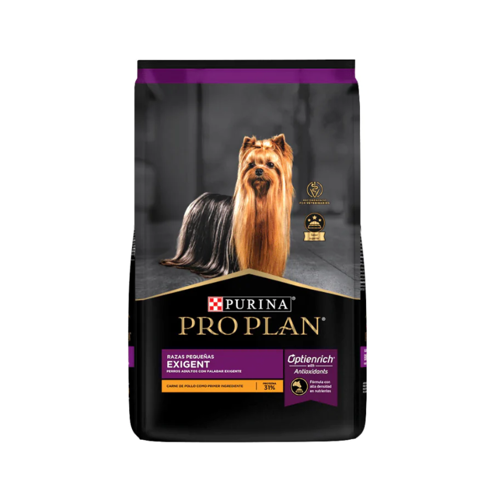 PRO PLAN EXIGENTE POLLO Y ARROZ 1KG.